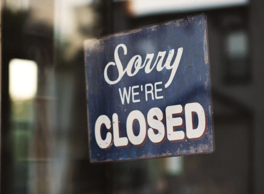 unsuccessful business